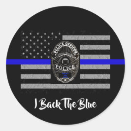 EU APOIO O AZUL ADESIVO DE APOIO À POLÍCIA