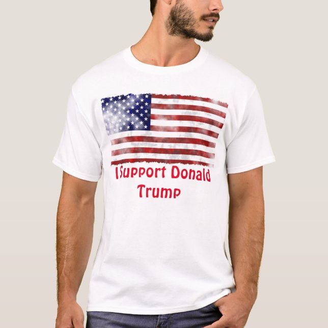 Eu apoio o t-shirt básico dos homens de Donald (Frente)