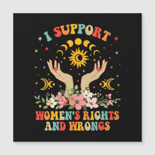 Eu apoio os direitos e os erros das mulheres vinta