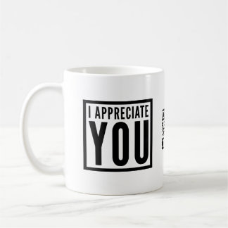 Eu aprecio-o caneca de café