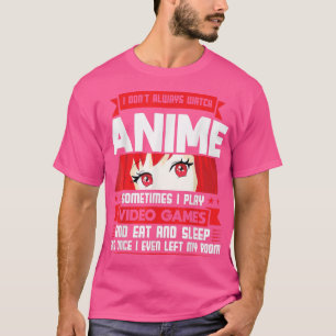 Eu assisto Anime jogo Videos games Anime T-Shirt
