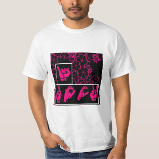 EU BALANÇO o t-shirt do linguagem gestual