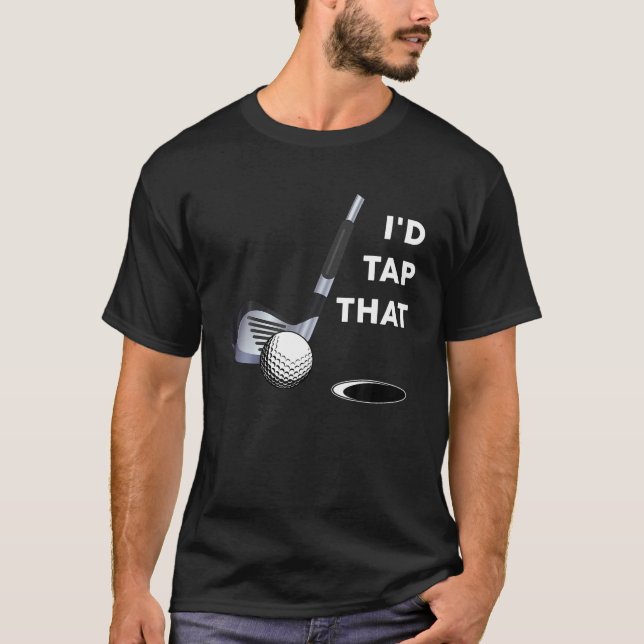 Eu Bato Na Camiseta De Golfe Engraçada. (Frente)