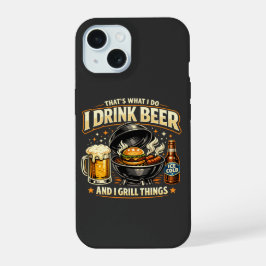 Eu Bebo Cerveja e Grelho Coisas Estojo para iPhone