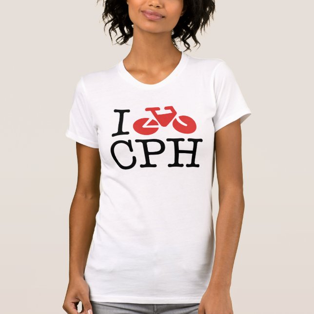Eu Bike a camisa das mulheres de CPH (Frente)