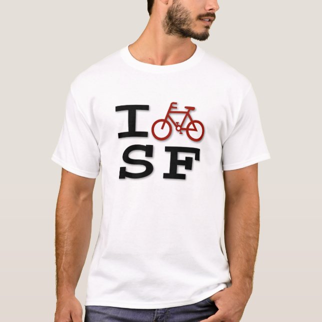 Eu Bike o t-shirt de SF (Frente)