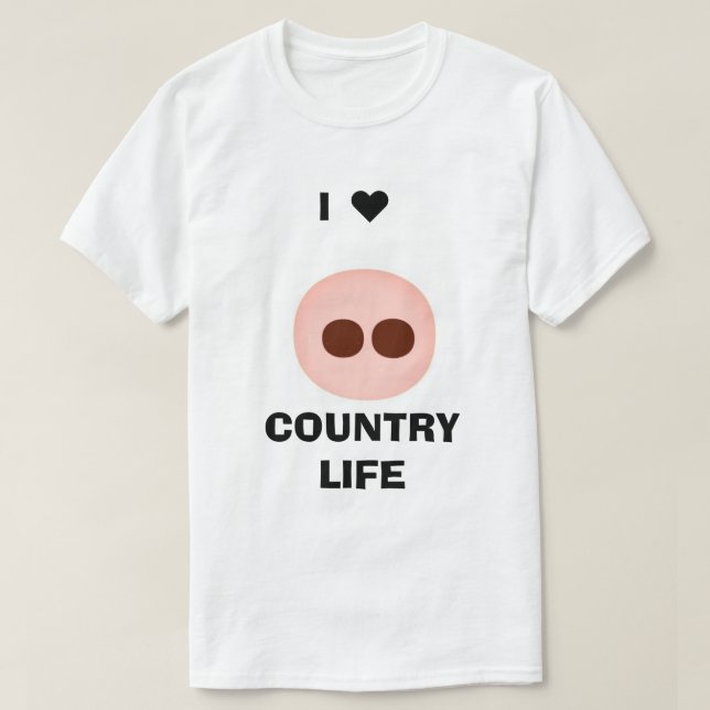 Eu ♥️ Camiseta Country Life (Frente do Design)