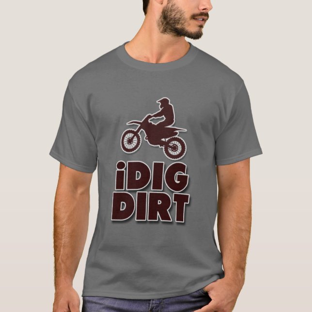 Eu Canto Camisa Engraçada Motocross Dirt Bike de B (Frente)
