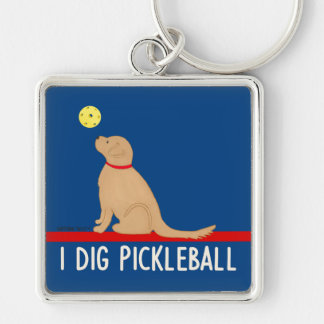 Eu cavo chaveiro de Golden Retriever de Pickleball