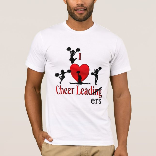 Eu Cheerleader Engraçado Camisa Engraçada Para Ele (Frente)