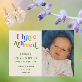 Eu Cheguei Foto De Qualquer Anúncio De Nascimento