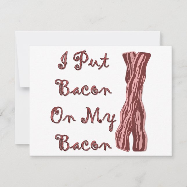 Eu Coloquei Bacon No Meu Bacon (Frente)