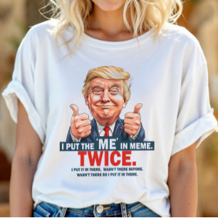 Eu Coloquei o "EU" no Meme Camiseta Divertida do T