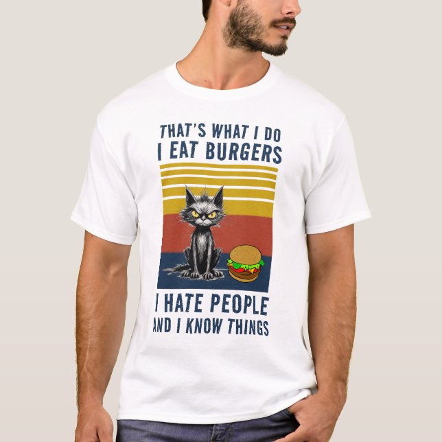 Eu Comi Camiseta De Burgers (Frente)