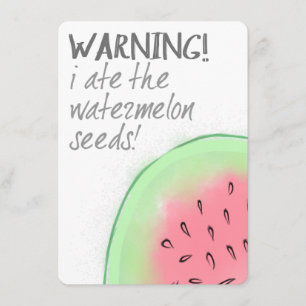 Eu Comi O Anúncio De Gravidez Das Sementes De Mela