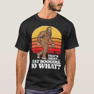 Eu Como Bocas de Nariz E Daí Camiseta Divertida Bi