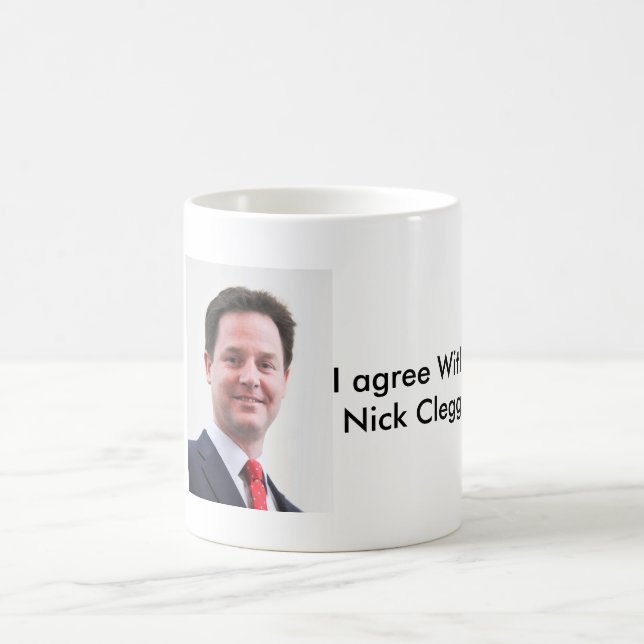 Eu concordo com a caneca de Nick Clegg (Centro)