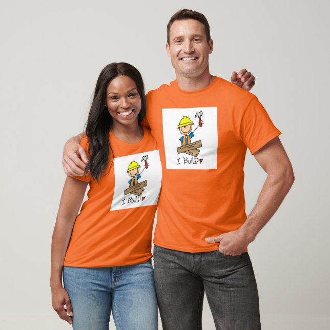 Eu Construo Camisetas de Boneco de Pau Carpinteiro (Unissex)