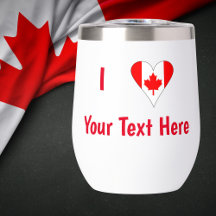 Eu (Coração da Bandeira Canadense) Seu Texto Verme