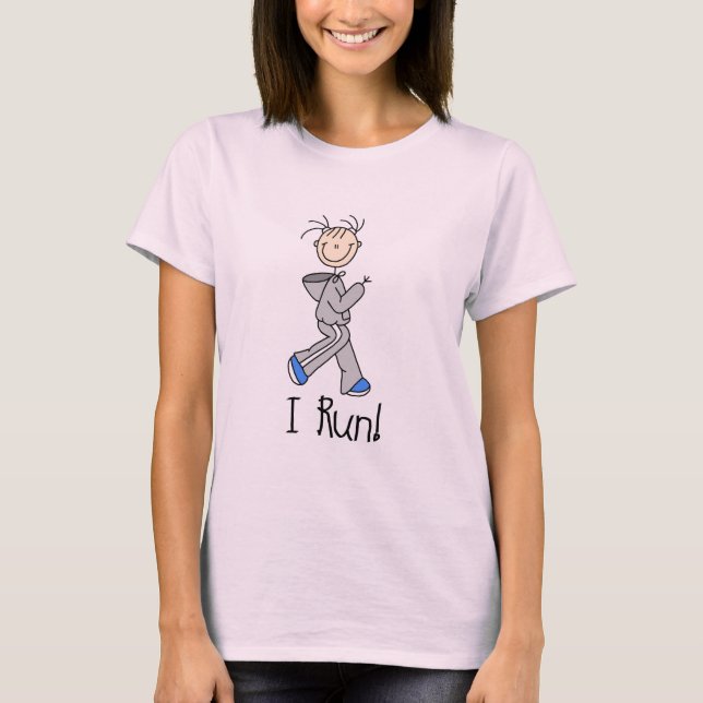 Eu corro camisetas e presentes (Frente)