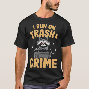 Eu Corro Em Trash E Crime Funny Raccoon Pullover H