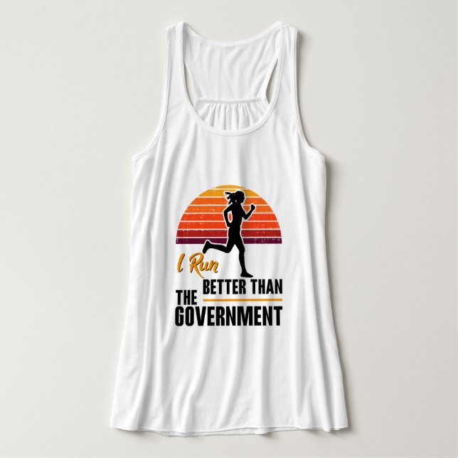 Eu Corro Melhor Que O Governo Camiseta Divertida P (Frente do Design)
