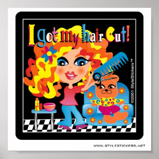 Eu Cortei O Cabelo! Poster para Salão