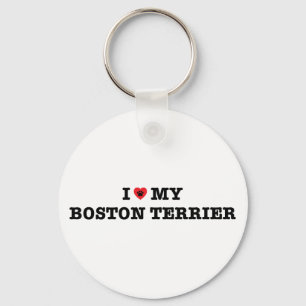Eu Corto A Chaveiro do Botão Terrier de Boston