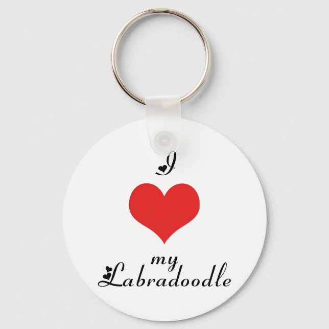 Eu Corto Meu Chaveiro Labradoodle (Frente)