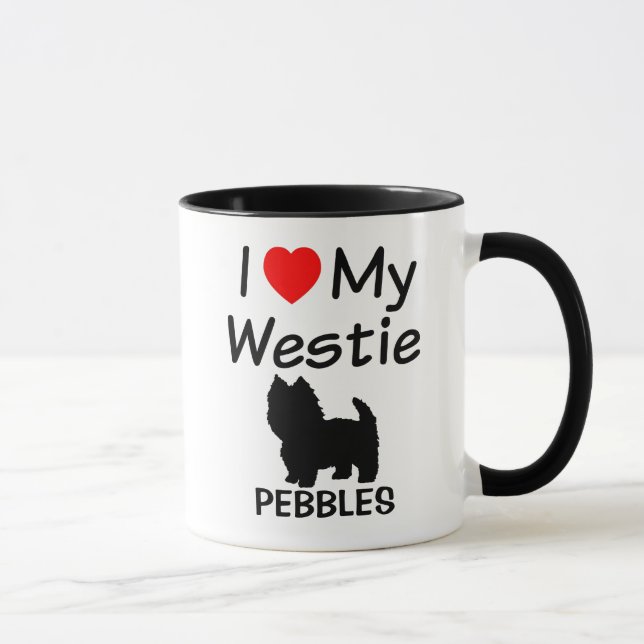 Eu Corto Minha Caneca Westie (Direita)
