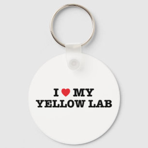 Eu Corto o meu Chaveiro de laboratório amarelo