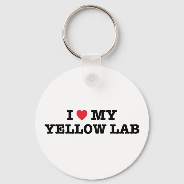 Eu Corto o meu Chaveiro de laboratório amarelo (Frente)