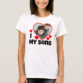 Eu Corto Os Meus Filhos Foto Personalizada T-Shirt