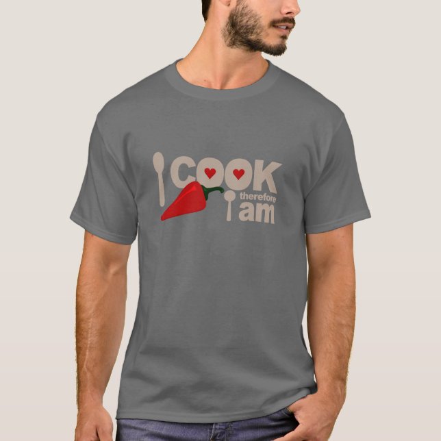 Eu cozinho a camisa - escolha o estilo & a cor (Frente)