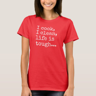 Eu cozinho a vida limpa de I sou t-shirt
