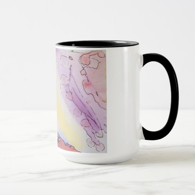 Eu criei o design colorido nesta caneca (Direita)