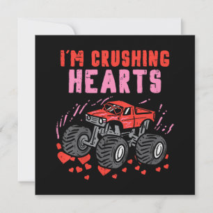 Eu Crush Hearts Monster Truck Toddler Boys Valenti