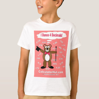 Eu danço o t-shirt de 4 decimais