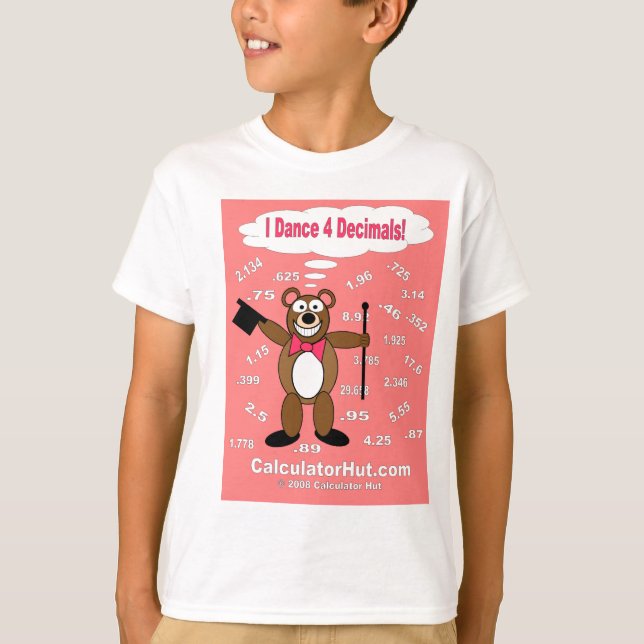 Eu danço o t-shirt de 4 decimais (Frente)