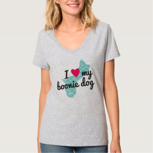 Eu das mulheres amo minha camiseta de cão de