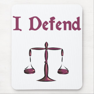 Eu defendo o advogado Mousepad