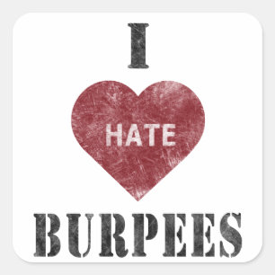 Eu deio a etiqueta dos burpees