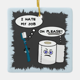 Eu deio meu ornamento cerâmico do trabalho