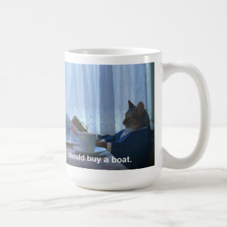 Eu devo comprar uma caneca do meme do gato do