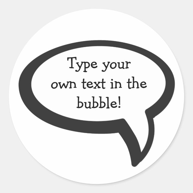 Eu Digo... Modelo de autocolante (Frente)