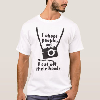 Eu disparo em pessoas do t-shirt engraçado da