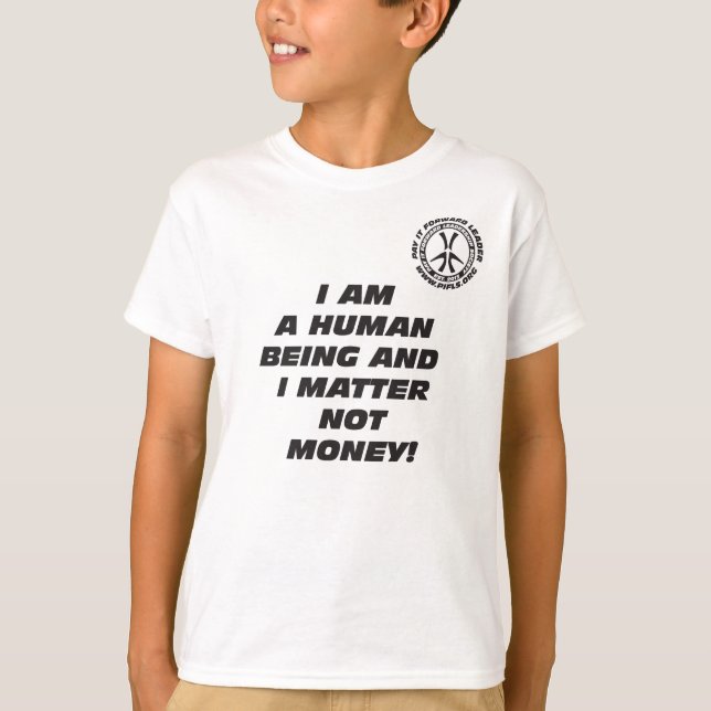 Eu do miúdo sou um t-shirt humano ser (Frente)