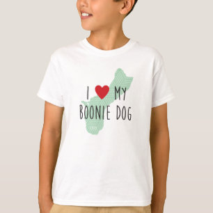 Eu dos miúdos amo minha camiseta de cão de Booni