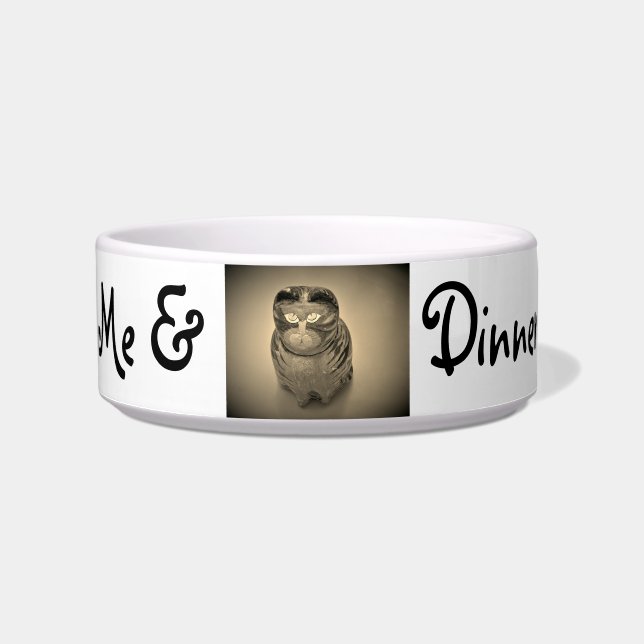 Eu e a minha tigela de gato Janto (Frente)