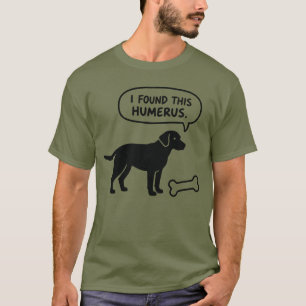 Eu Encontrei Esta Camiseta de Cachorro com Úmero